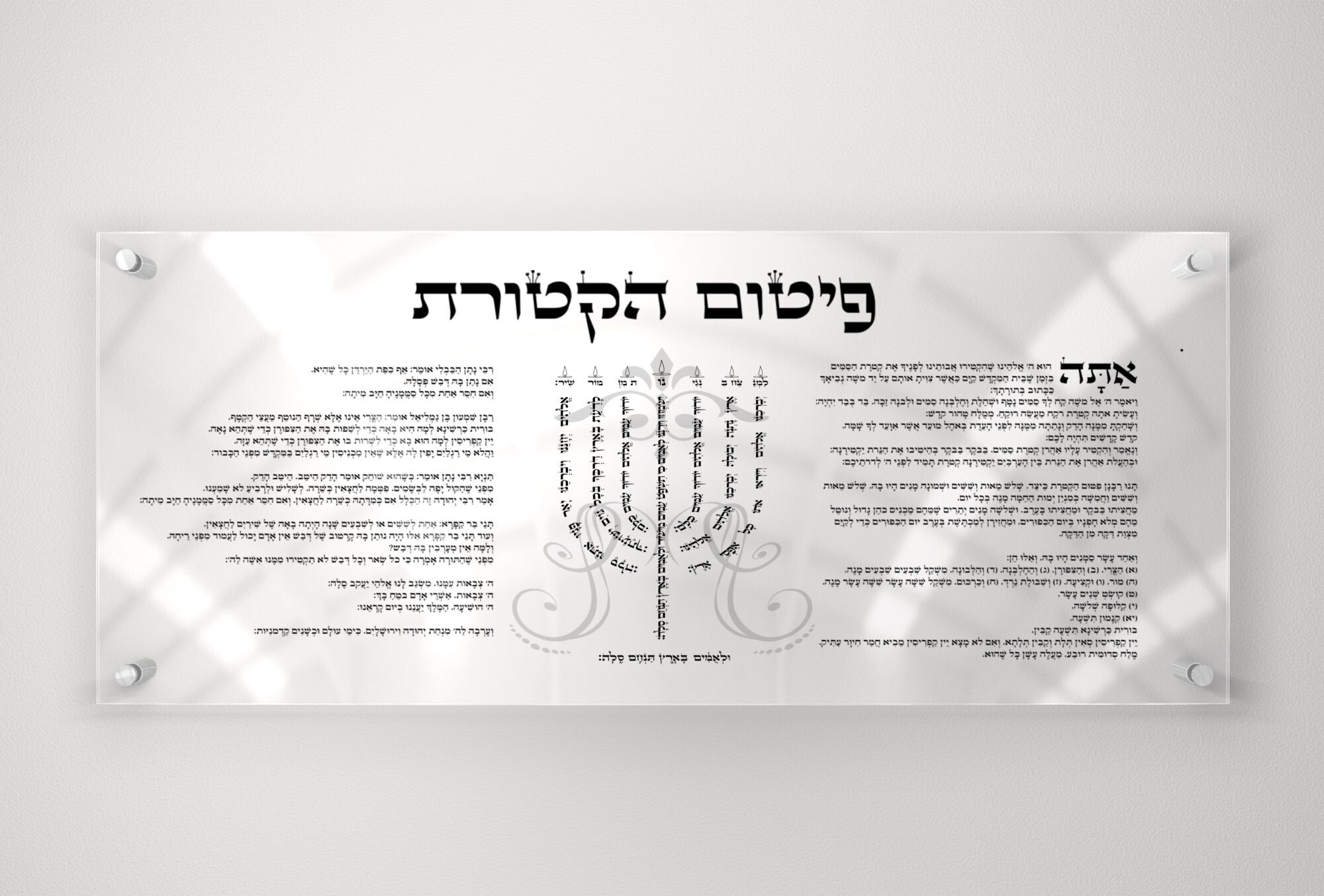 פיטום הקטורת לקריאה