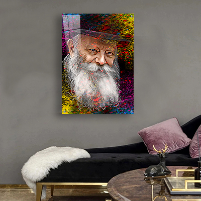 ציור מיוחד וצבעוני של הרבי מליובאוויטש