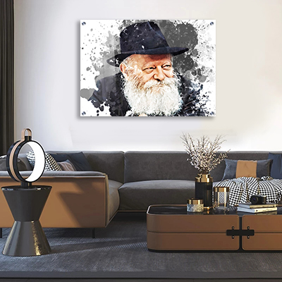 ציור גרפיטי של הרבי מליובאוויטש