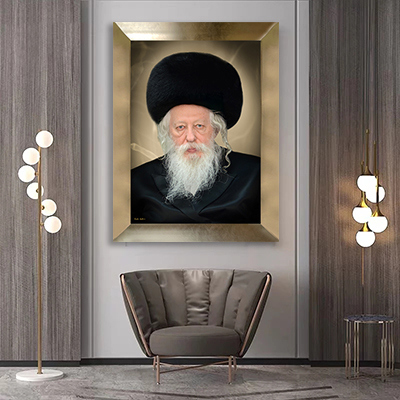 5011 - תמונה של האדמו"ר מגור שליט"א להדפסה על קנבס או זכוכית מחוסמת