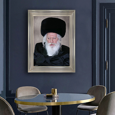 5014 - תמונה של האדמו"ר מגור שליט"א להדפסה על קנבס או זכוכית מחוסמת