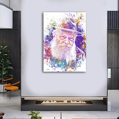 ציור פופ אפ צבעוני של הרבי מליובאוויטש