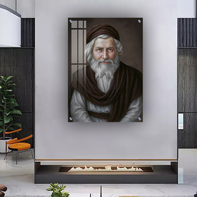 1701 - ציור של אביר יעקב אבוחצירא על קנבס או זכוכית מחוסמת