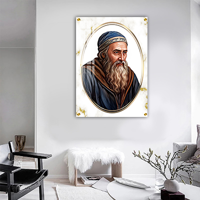 5410 - ציור מעוצב של רבי שמעון בר יוחאי להדפסה על קנבס או זכוכית מחוסמת