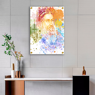 5416 - ציור פופ ארט של רבי שמעון בר יוחאי להדפסה על קנבס או זכוכית