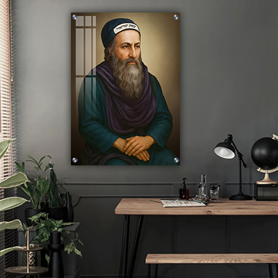 5417 - ציור של רבי שמעון בר יוחאי להדפסה על קנבס או זכוכית