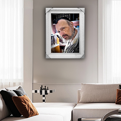 5560- - תמונה של הרב דב קוק מטבריה להדפסה על קנבס או זכוכית