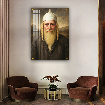 5614 - ציור של רבי נחמן מאומן להדפסה על קנבס או זכוכית מחוסמת