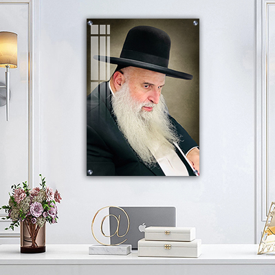 6258 - תמונה של הרב מאיר אבוחצירא מאשדוד על קנבס או זכוכית מחוסמת