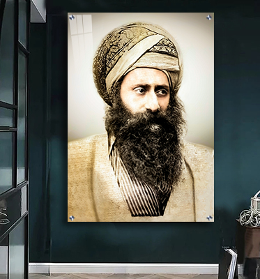 1474 - תמונה אמיתית של הבן איש חי על קנבס או זכוכית