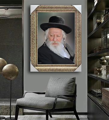 5004 - תמונה של האדמו"ר מגור שליט"א להדפסה על קנבס או זכוכית מחוסמת