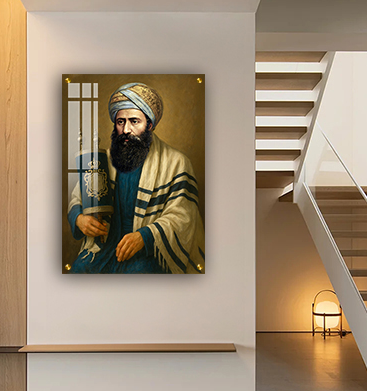 הבן איש חי | תמונה של הבן איש חי | ציור של הבן איש חי | אמרי | תמונות רבנים על זכוכית