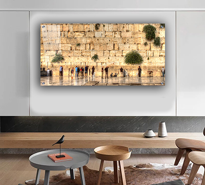 3092 - ציור של הכותל המערבי להדפסה על קנבס או זכוכית מחוסמת