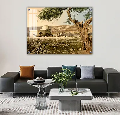 2054 - תמונה של קבר רחל על קנבס או זכוכית מחוסמת